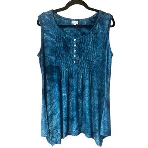 Avenue‎ Sleeveless Textured Blouse